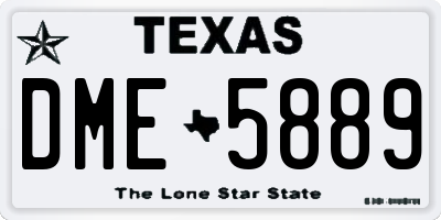 TX license plate DME5889