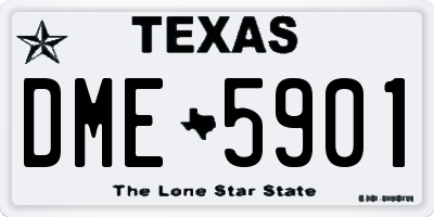 TX license plate DME5901