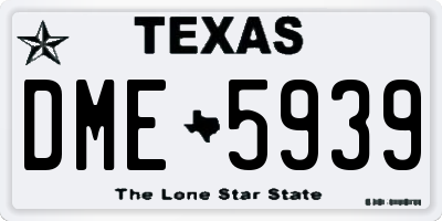 TX license plate DME5939
