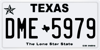 TX license plate DME5979