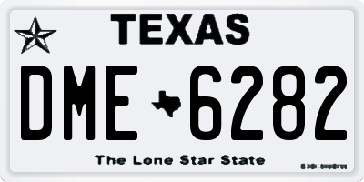 TX license plate DME6282