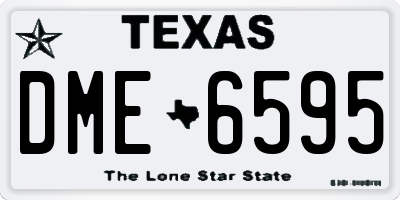 TX license plate DME6595