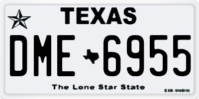 TX license plate DME6955