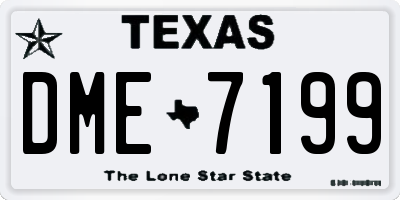 TX license plate DME7199