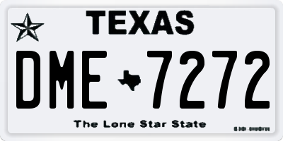 TX license plate DME7272