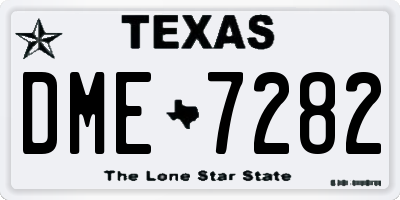 TX license plate DME7282