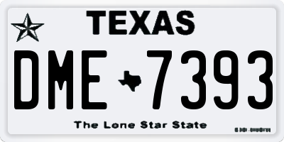 TX license plate DME7393