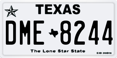 TX license plate DME8244