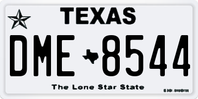 TX license plate DME8544