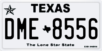 TX license plate DME8556