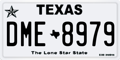 TX license plate DME8979