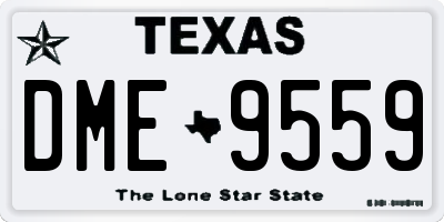 TX license plate DME9559