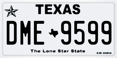 TX license plate DME9599