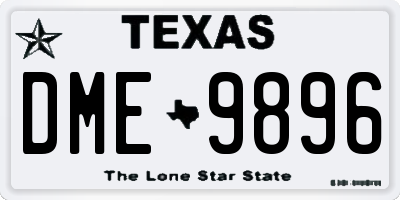 TX license plate DME9896