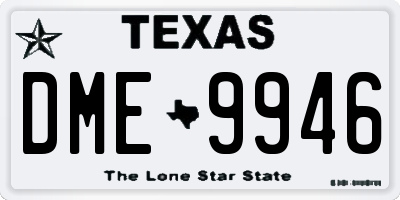 TX license plate DME9946