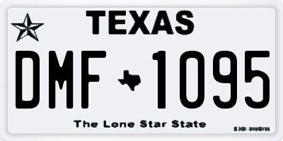 TX license plate DMF1095