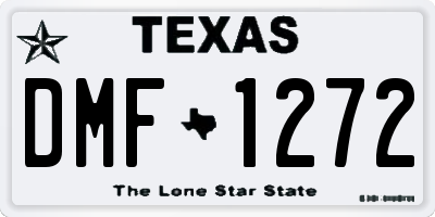 TX license plate DMF1272