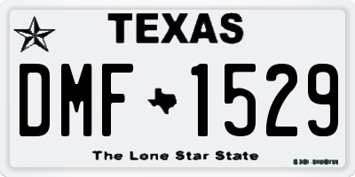 TX license plate DMF1529