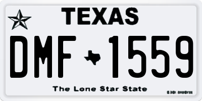 TX license plate DMF1559