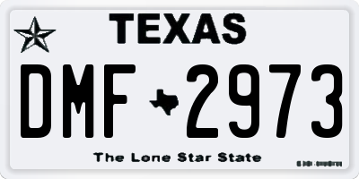 TX license plate DMF2973