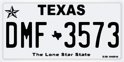 TX license plate DMF3573