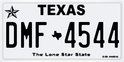 TX license plate DMF4544