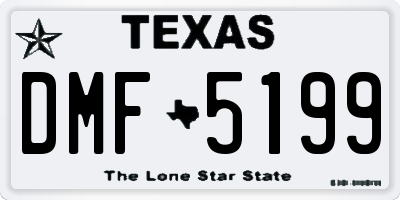 TX license plate DMF5199