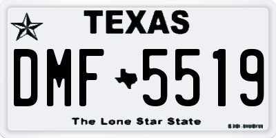 TX license plate DMF5519