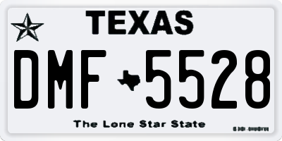 TX license plate DMF5528
