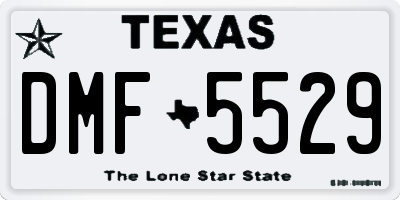 TX license plate DMF5529