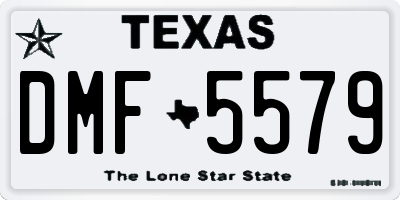 TX license plate DMF5579