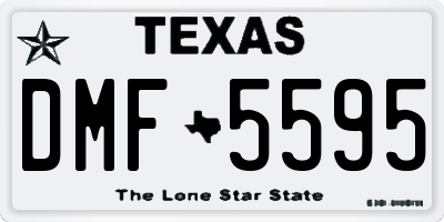 TX license plate DMF5595