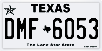 TX license plate DMF6053