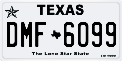 TX license plate DMF6099