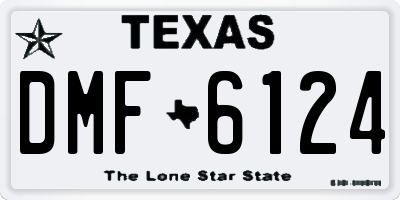 TX license plate DMF6124