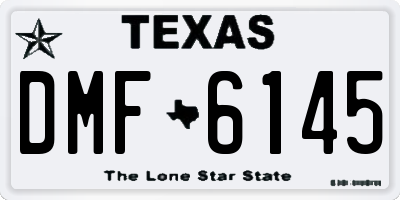 TX license plate DMF6145