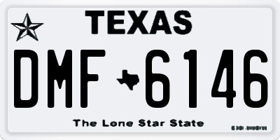 TX license plate DMF6146