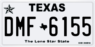 TX license plate DMF6155