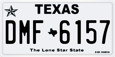 TX license plate DMF6157