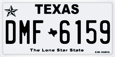 TX license plate DMF6159