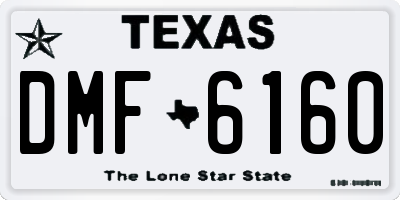 TX license plate DMF6160