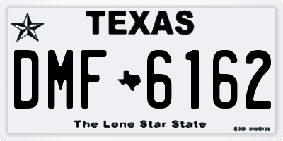 TX license plate DMF6162