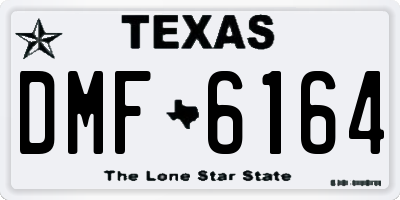 TX license plate DMF6164