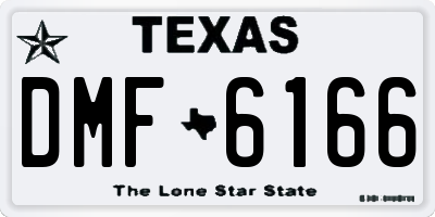 TX license plate DMF6166