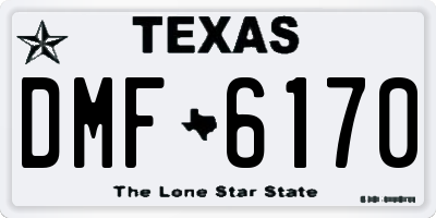 TX license plate DMF6170