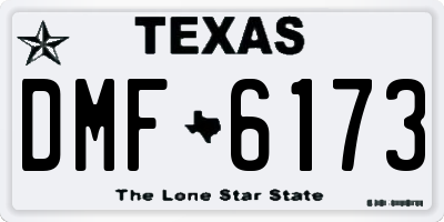 TX license plate DMF6173