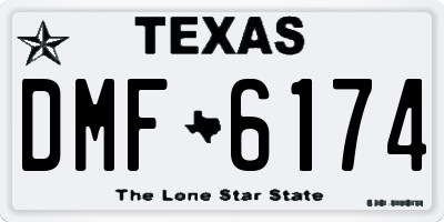 TX license plate DMF6174