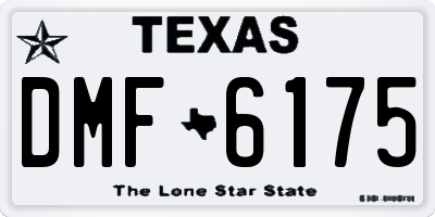 TX license plate DMF6175