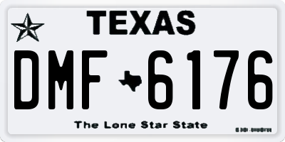 TX license plate DMF6176
