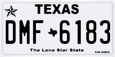 TX license plate DMF6183